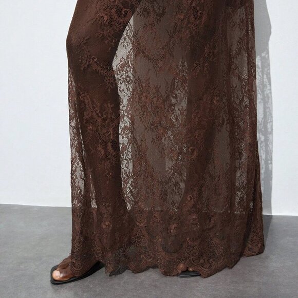 Multicolor Elegant Women's Sexy Lace Detachable Camisole Dress - Picture 7 of 7